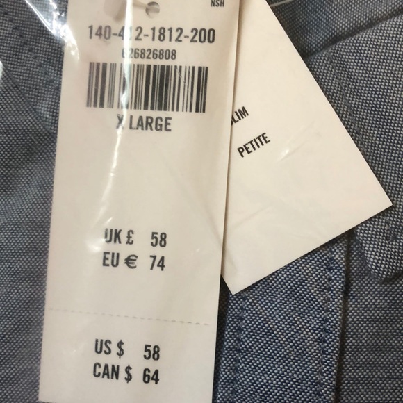 Blue button down top - Picture 3 of 3